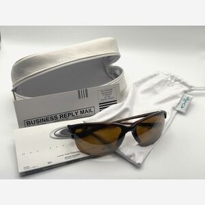 Oakley Unstoppable Polarized Sunglasses Brown Tortoise Bronze Lenses Italy